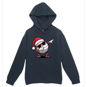 Funny Volleyball Ball Santa Hat Dabbing Xmas Pajamas Urban Pullover Hoodie