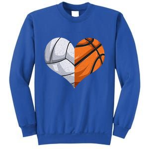 Funny Volleyball Basketball Heart Mom Dad Mama Mothers Day Cool Gift Sweatshirt