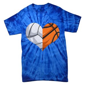 Funny Volleyball Basketball Heart Mom Dad Mama Mothers Day Cool Gift Tie-Dye T-Shirt