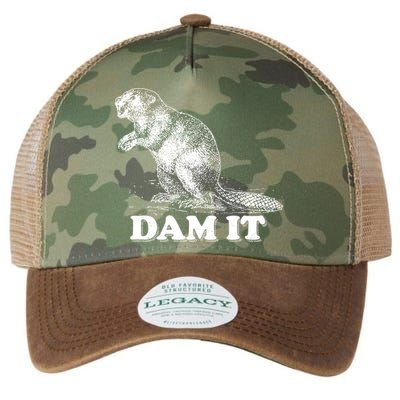 Funny Vintage Beaver Dam It Legacy Tie Dye Trucker Hat