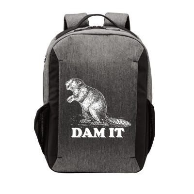 Funny Vintage Beaver Dam It Vector Backpack