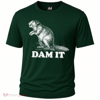 Funny Vintage Beaver Dam It Performance Shirt