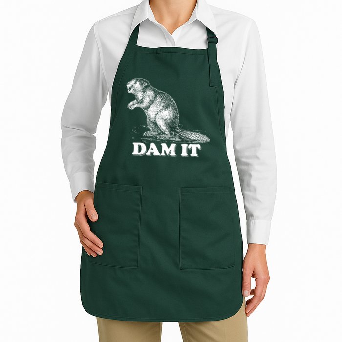 Funny Vintage Beaver Dam It Apron