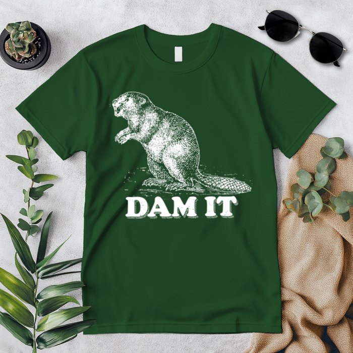 Funny Vintage Beaver Dam It Premium T-Shirt