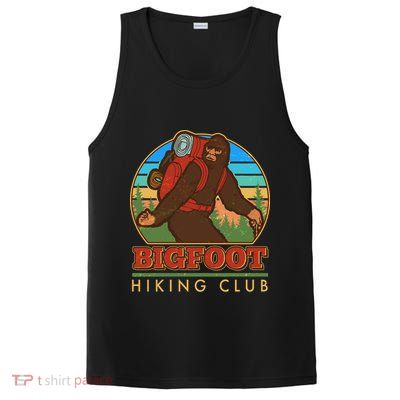 Funny Vintage Bigfoot Hiking Club PosiCharge Competitor Tank