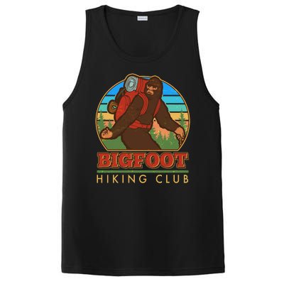 Funny Vintage Bigfoot Hiking Club PosiCharge Competitor Tank