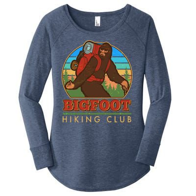 Funny Vintage Bigfoot Hiking Club Women's Perfect Tri Tunic Long Sleeve Shirt