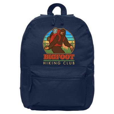 Funny Vintage Bigfoot Hiking Club 16 in Basic Backpack