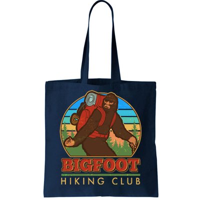 Funny Vintage Bigfoot Hiking Club Tote Bag