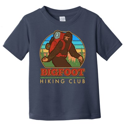 Funny Vintage Bigfoot Hiking Club Toddler T-Shirt