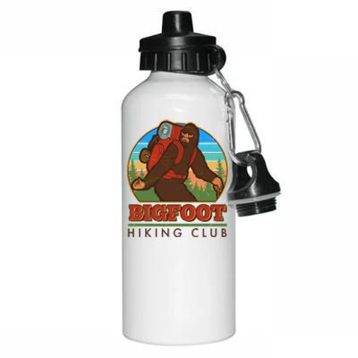 Funny Vintage Bigfoot Hiking Club Aluminum Water Bottle 