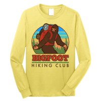 Funny Vintage Bigfoot Hiking Club Long Sleeve Shirt