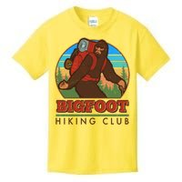 Funny Vintage Bigfoot Hiking Club Kids T-Shirt