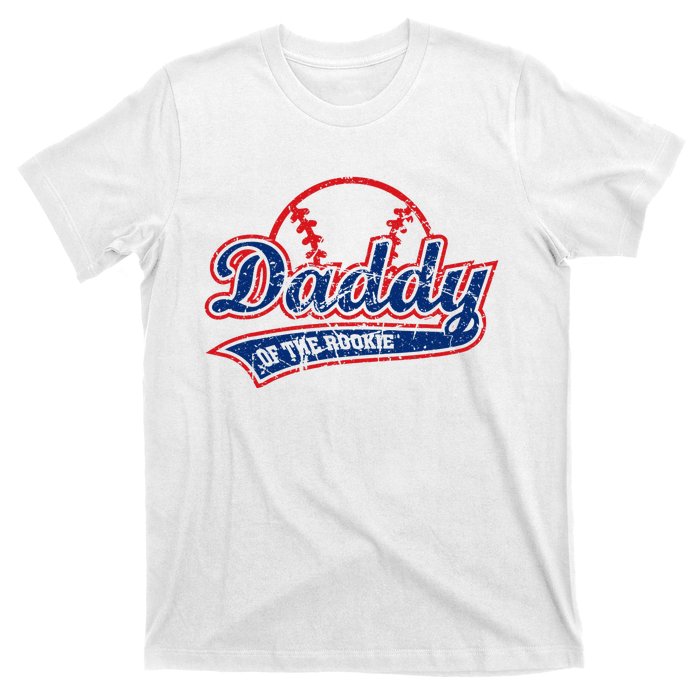 Funny Vintage Baseball Daddy of the Rookie T-Shirt