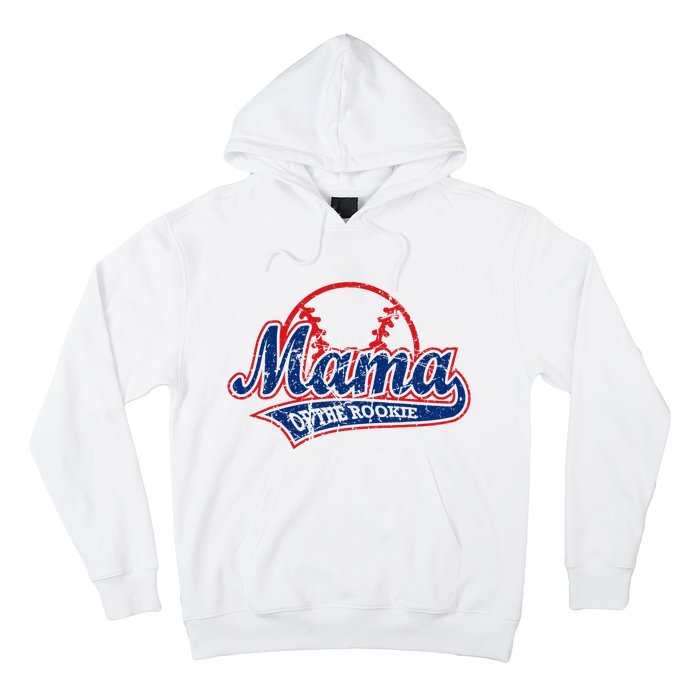 Funny Vintage Baseball Mama of the Rookie Hoodie