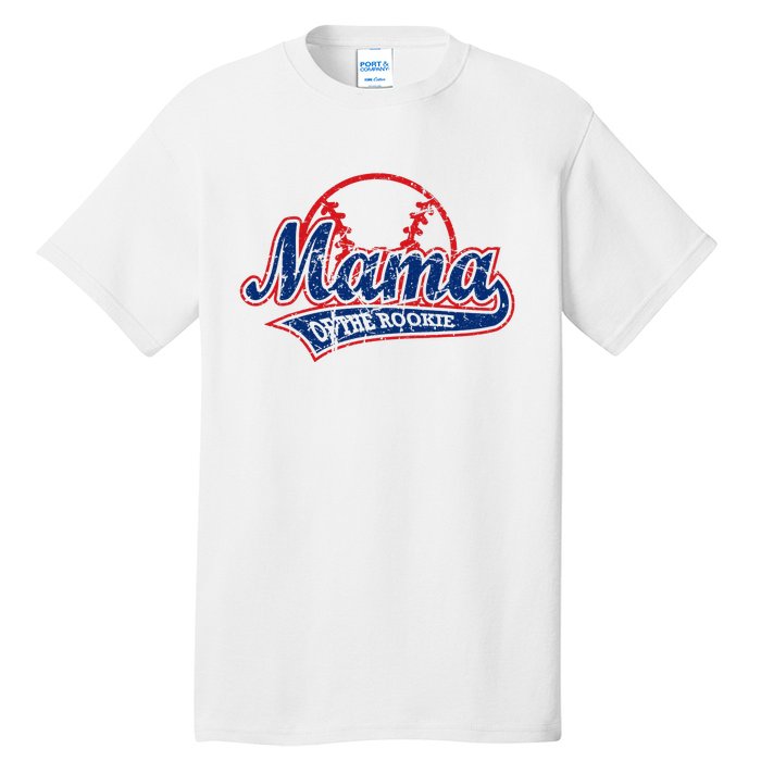 Funny Vintage Baseball Mama of the Rookie Tall T-Shirt