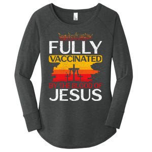 Fully Vaccinated By The Blood Of Jesus Gift For A For Jesus Women's Perfect Tri Tunic Long Sleeve Shirt