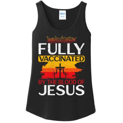 Fully Vaccinated By The Blood Of Jesus Gift For A For Jesus Ladies Essential Tank