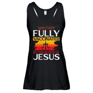 Fully Vaccinated By The Blood Of Jesus Gift For A For Jesus Ladies Essential Flowy Tank