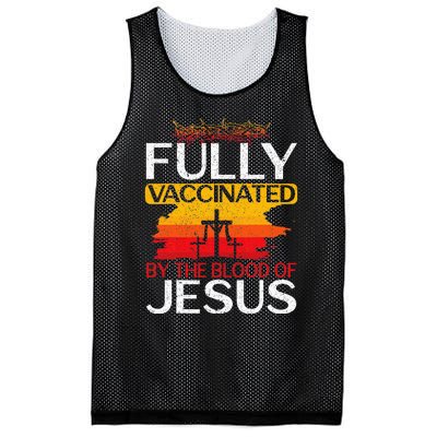 Fully Vaccinated By The Blood Of Jesus Gift For A For Jesus Mesh Reversible Basketball Jersey Tank