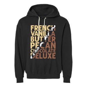 French Vanilla Butter Pecan Chocolate Deluxe Garment-Dyed Fleece Hoodie