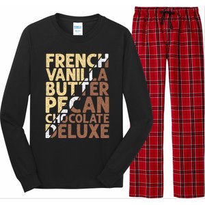 French Vanilla Butter Pecan Chocolate Deluxe Long Sleeve Pajama Set