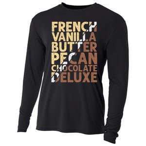 French Vanilla Butter Pecan Chocolate Deluxe Cooling Performance Long Sleeve Crew