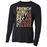 French Vanilla Butter Pecan Chocolate Deluxe Cooling Performance Long Sleeve Crew