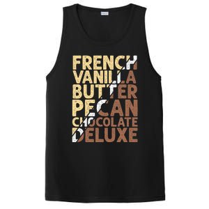 French Vanilla Butter Pecan Chocolate Deluxe PosiCharge Competitor Tank