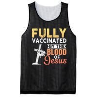 Fully Vaccinated By The Blood Of Jesus Mesh Reversible Basketball Jersey Tank