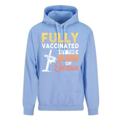 Fully Vaccinated By The Blood Of Jesus Unisex Surf Hoodie