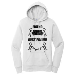 Friend Vs Best Friend Funny BFF Bestie Women's Pullover Hoodie