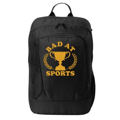 Funny Vintage Bad At Sports Trophy Award City Backpack