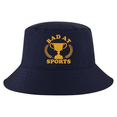 Funny Vintage Bad At Sports Trophy Award Cool Comfort Performance Bucket Hat