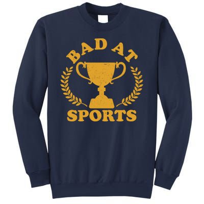 Funny Vintage Bad At Sports Trophy Award Sweatshirt