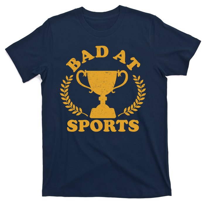 Funny Vintage Bad At Sports Trophy Award T-Shirt