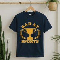 Funny Vintage Bad At Sports Trophy Award T-Shirt