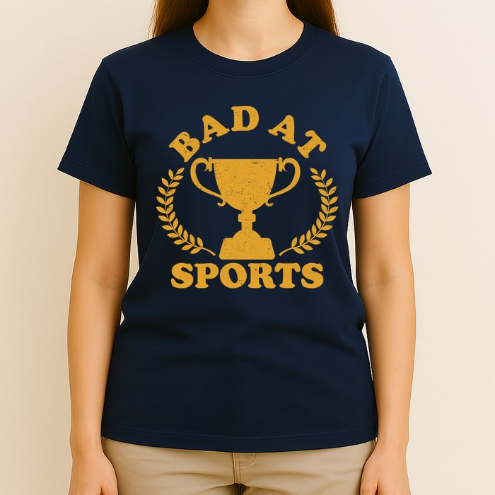 Funny Vintage Bad At Sports Trophy Award T-Shirt