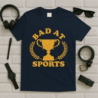 Funny Vintage Bad At Sports Trophy Award T-Shirt