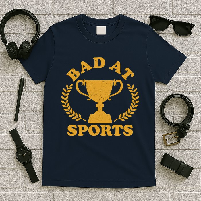 Funny Vintage Bad At Sports Trophy Award T-Shirt