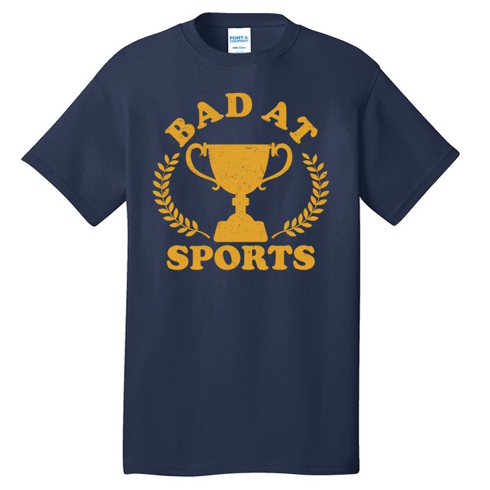 Funny Vintage Bad At Sports Trophy Award Tall T-Shirt