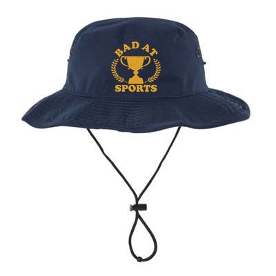 Funny Vintage Bad At Sports Trophy Award Bucket Hat
