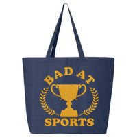 Funny Vintage Bad At Sports Trophy Award 25L Jumbo Tote