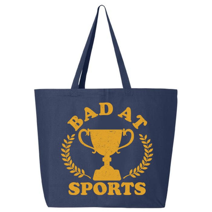 Funny Vintage Bad At Sports Trophy Award 25L Jumbo Tote