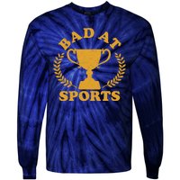 Funny Vintage Bad At Sports Trophy Award Tie-Dye Long Sleeve Shirt