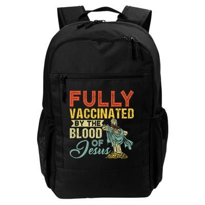 Fully Vaccinated By The Blood Of Jesus Funny Christian Backpack
