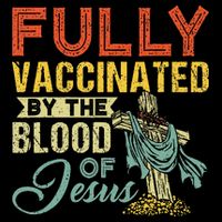 Fully Vaccinated By The Blood Of Jesus Funny Christian 16 in Basic Backpack