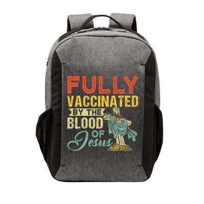 Fully Vaccinated By The Blood Of Jesus Funny Christian Vector Backpack