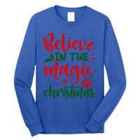 Funny Vintage Believe In The Magic Of Christmas Funny Gift Long Sleeve Shirt