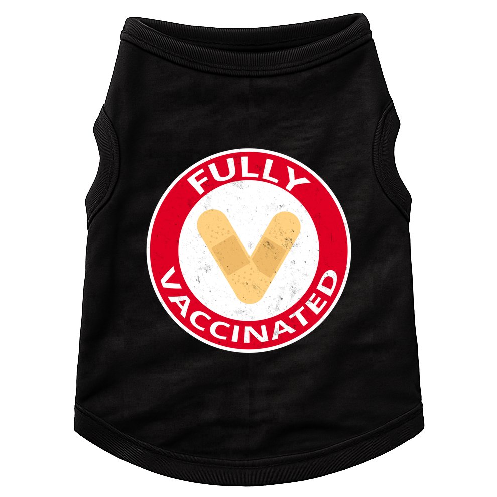 Fully Vaccinated Brandade Funny Pandemic Doggie Tank